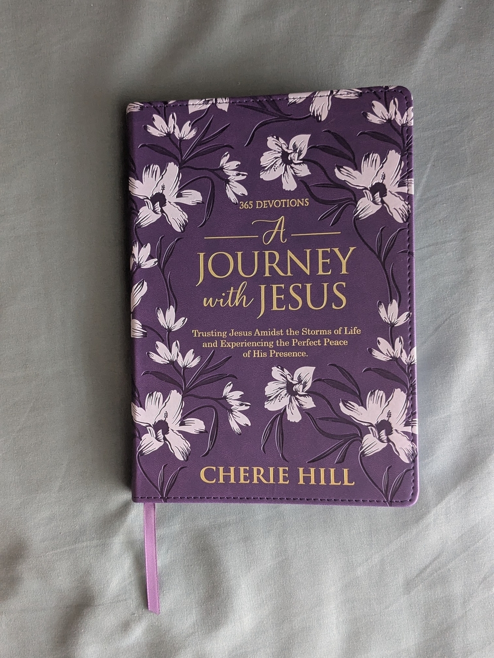 A Journey With Jesus Devotional Journal - Purple Floral